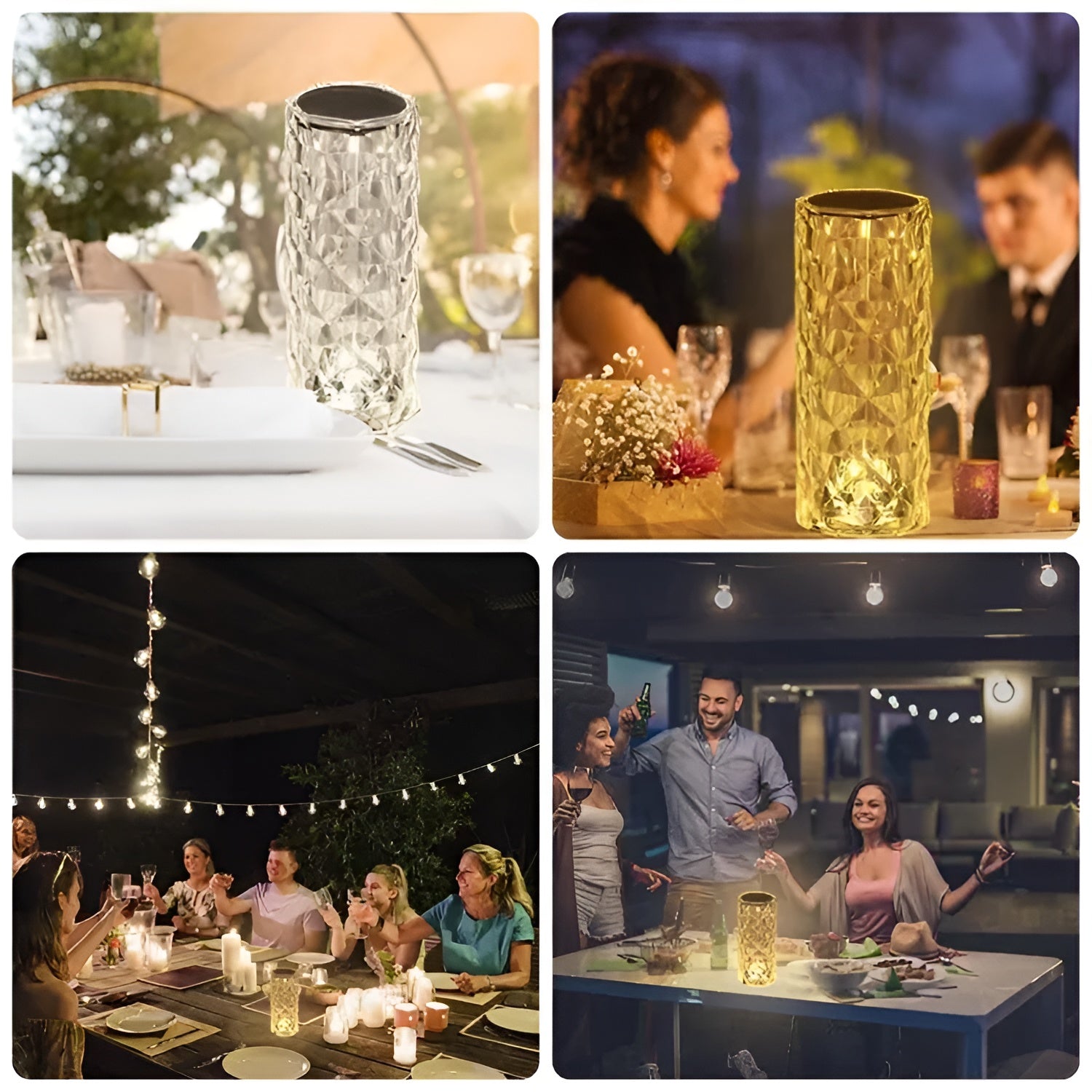 Led Diamond Touch Lamp With Remote