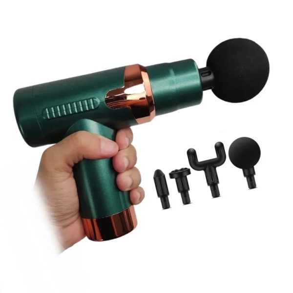 Jy-760 Mini Massage Gun Muscle Massager Portable Ultra Massage Heads Usb C Charging Port Massage Gun (black)